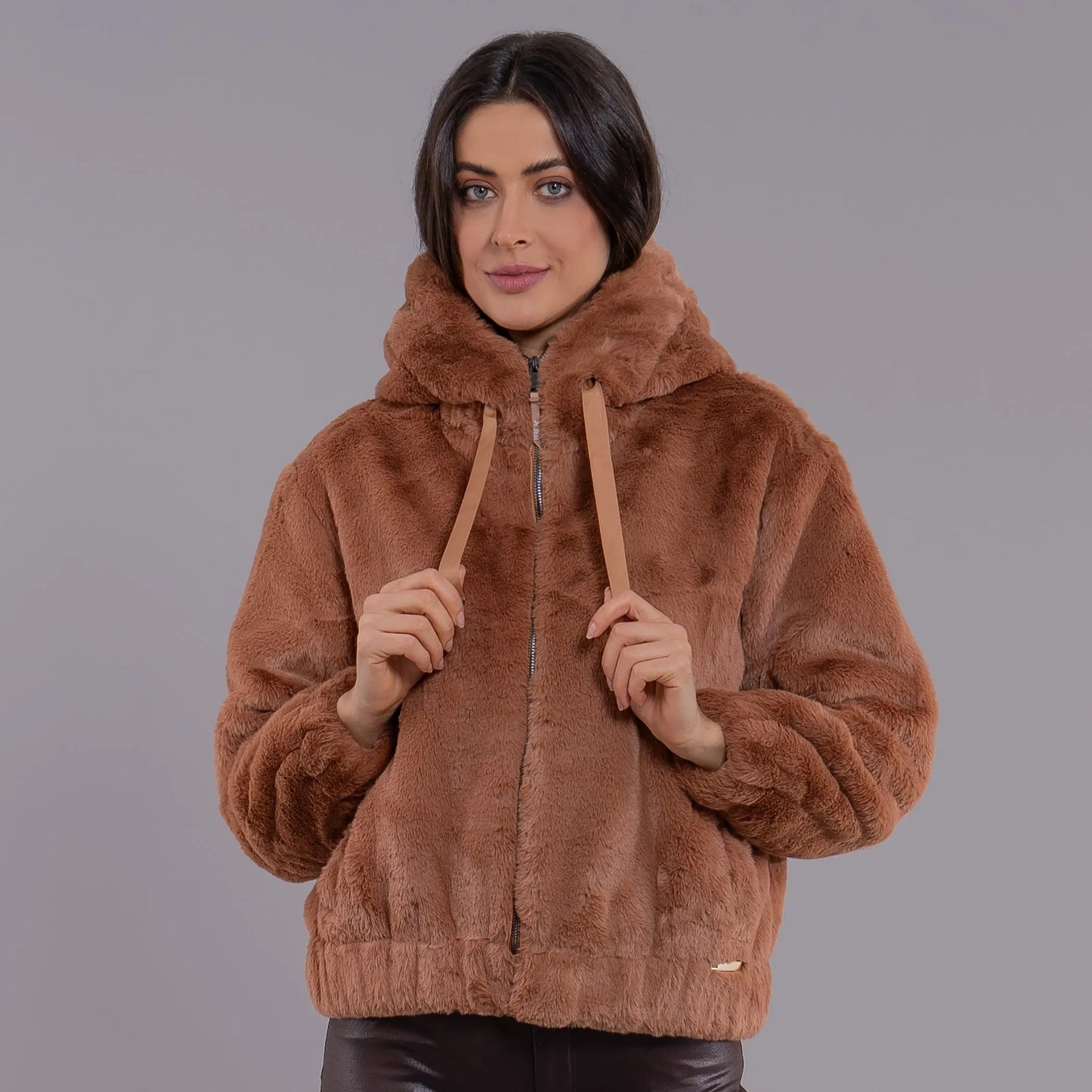 Women’s Teddy Fur Jacket with Hood