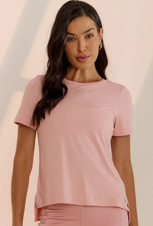 Rose Shine Long Back T-Shirt